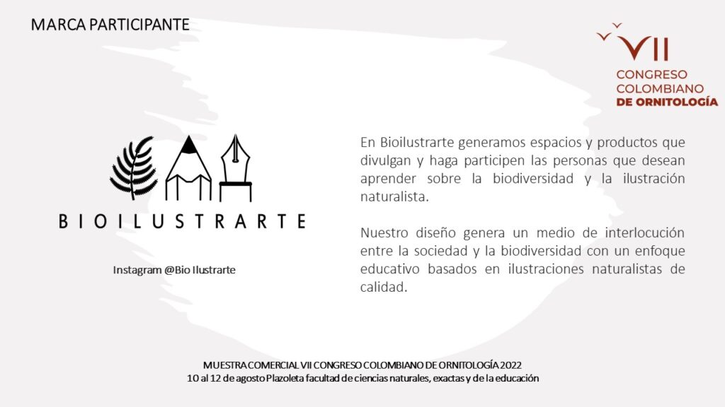 muestra-comercial-vii-congreso-colombiano-de-ornitologia-bioilustrarte