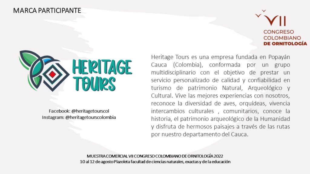 muestra-comercial-vii-congreso-colombiano-de-ornitologia-heritage-tours